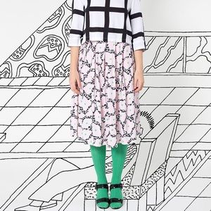 Nathalie Du Pasquier x American Apparel “Mama Print Rayon Challis Long Skirt”